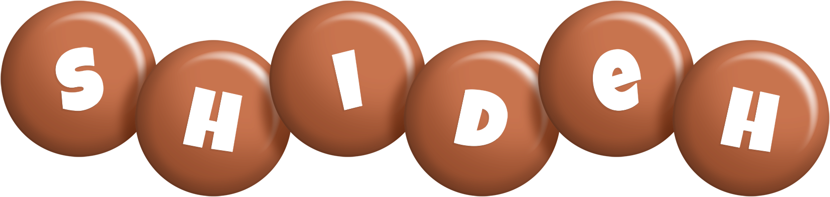 Shideh candy-brown logo