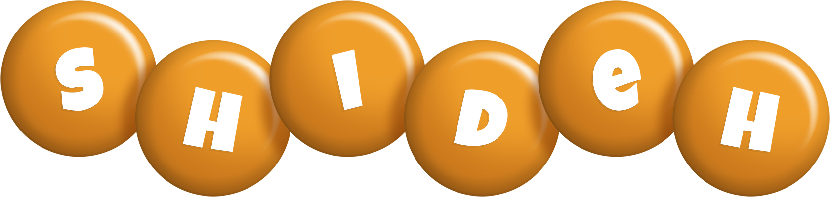 Shideh candy-orange logo