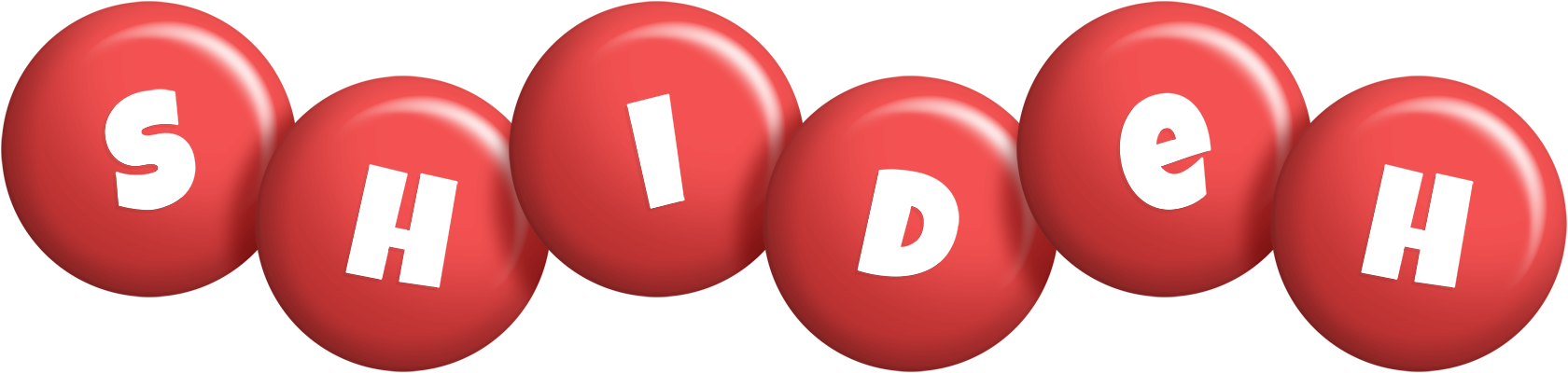 Shideh candy-red logo