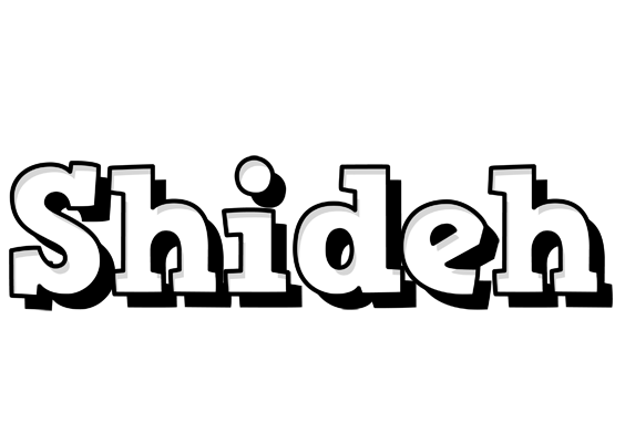 Shideh snowing logo