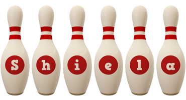 Shiela bowling-pin logo