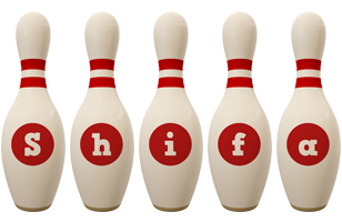 Shifa bowling-pin logo
