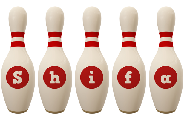 Shifa bowling-pin logo