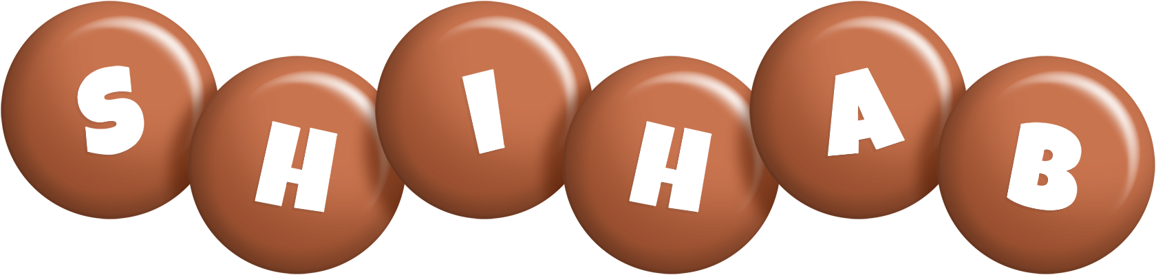 Shihab candy-brown logo