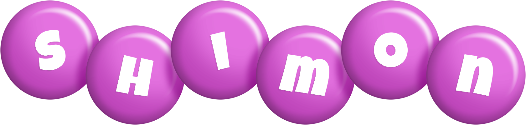 Shimon candy-purple logo