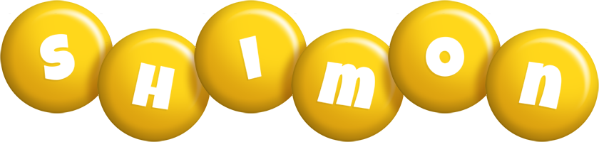 Shimon candy-yellow logo