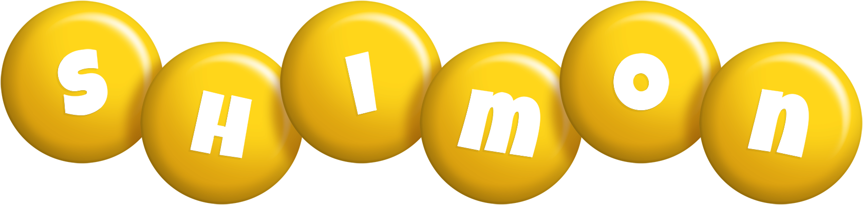 Shimon candy-yellow logo