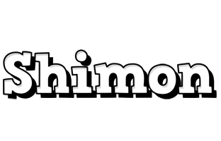 Shimon snowing logo