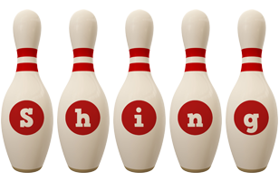 Shing bowling-pin logo