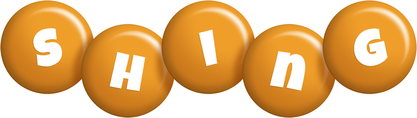 Shing candy-orange logo