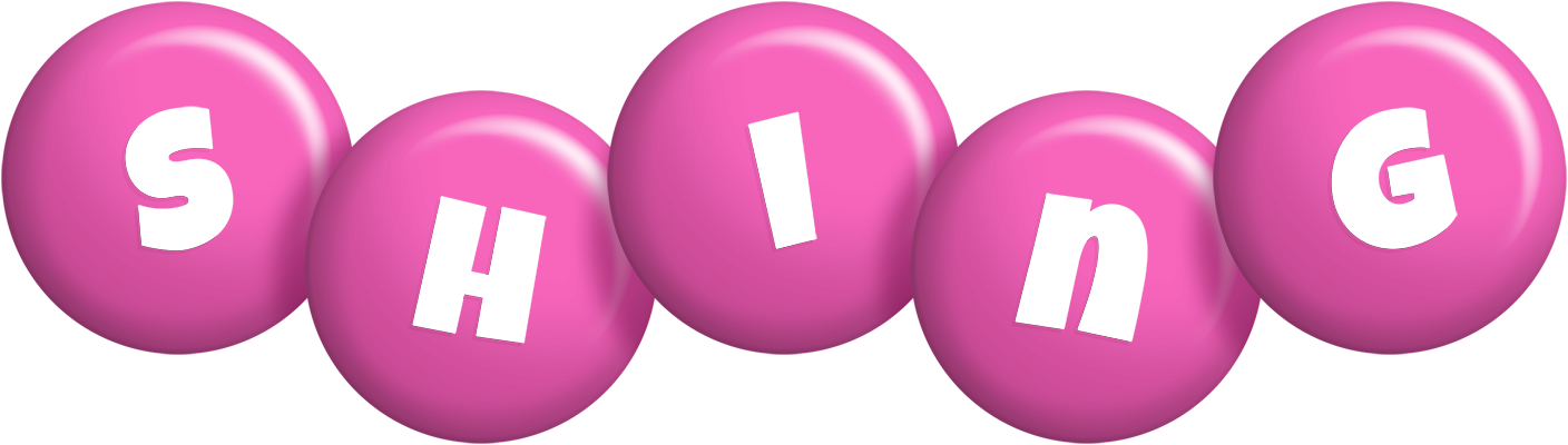 Shing candy-pink logo