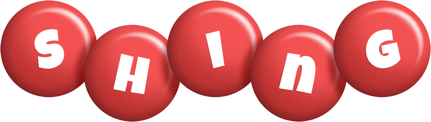 Shing candy-red logo