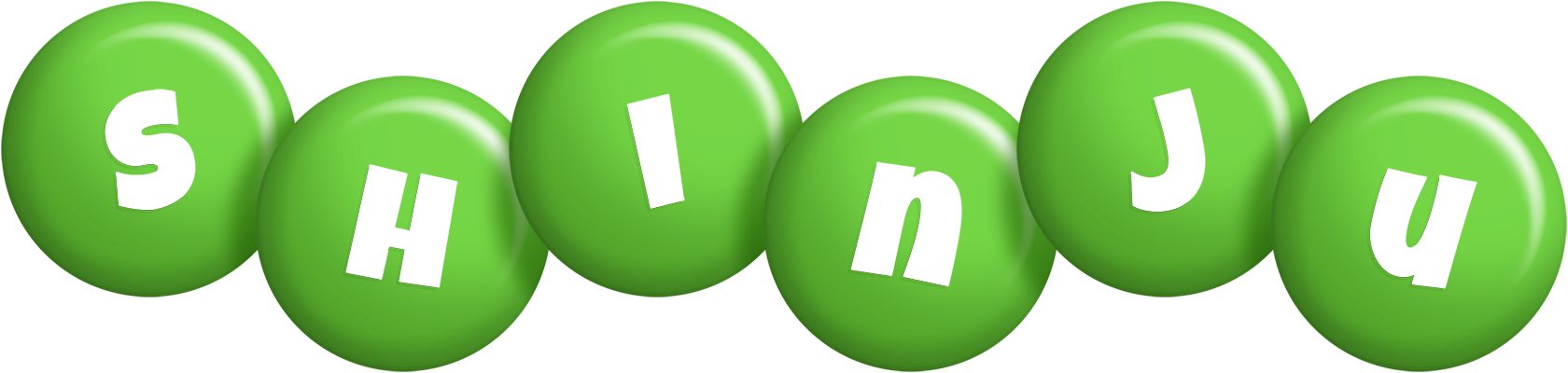 Shinju candy-green logo