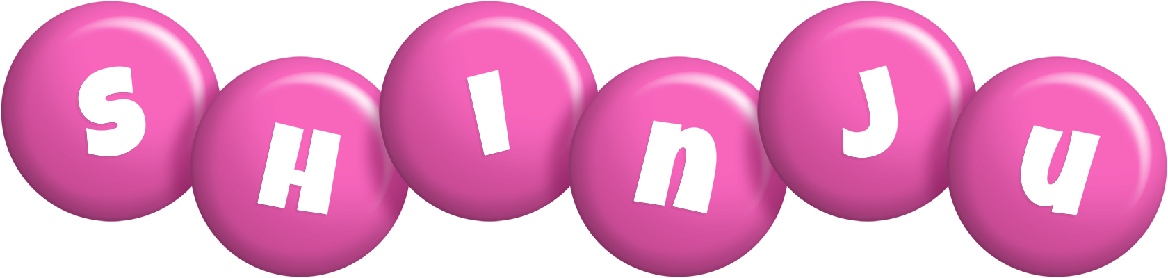 Shinju candy-pink logo