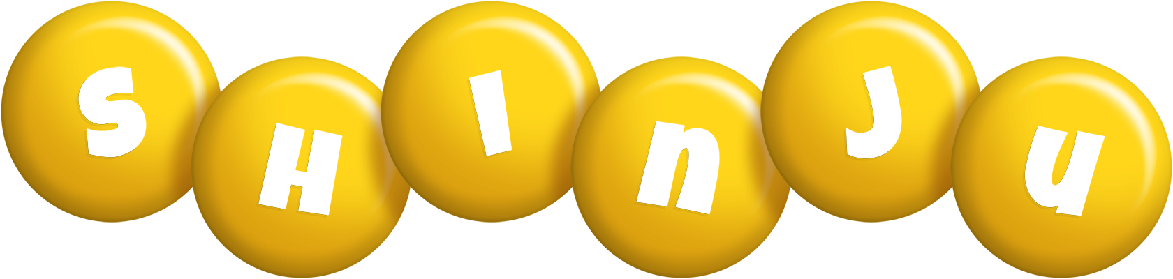 Shinju candy-yellow logo