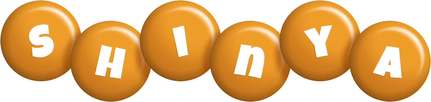 Shinya candy-orange logo