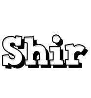 Shir snowing logo