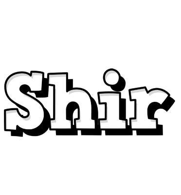 Shir snowing logo