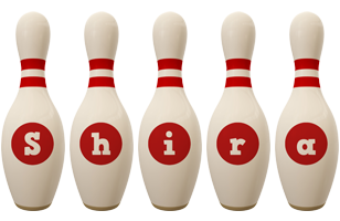 Shira bowling-pin logo