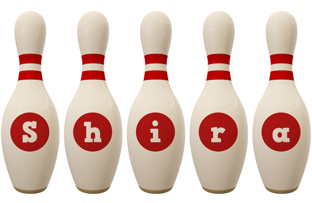 Shira bowling-pin logo