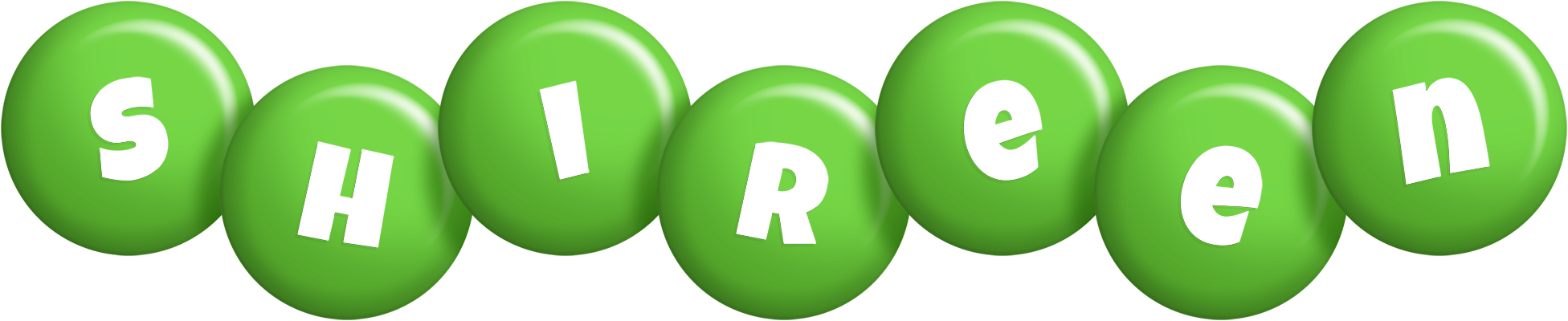 Shireen candy-green logo