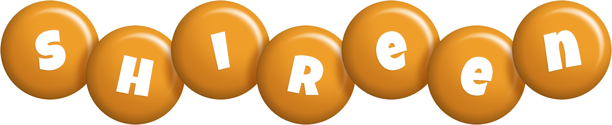Shireen candy-orange logo