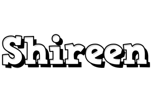 Shireen snowing logo