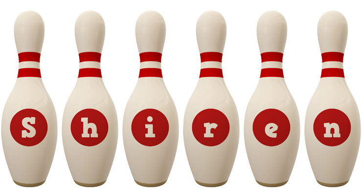 Shiren bowling-pin logo