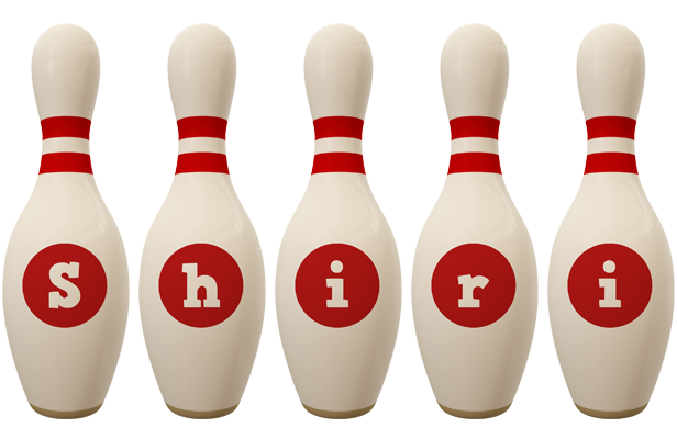 Shiri bowling-pin logo