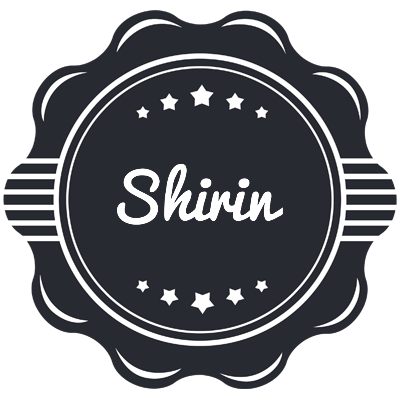 Shirin badge logo