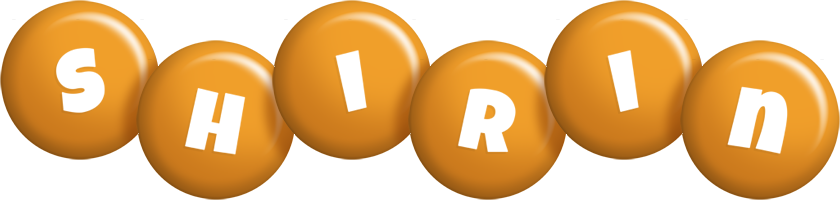 Shirin candy-orange logo
