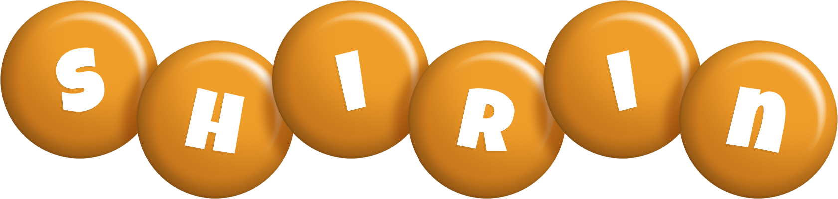Shirin candy-orange logo
