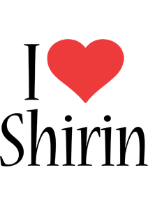 Shirin i-love logo