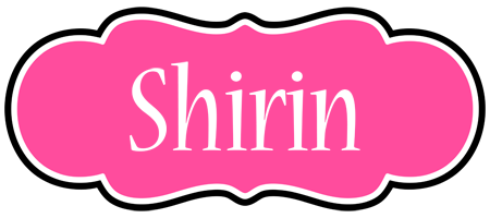 Shirin invitation logo