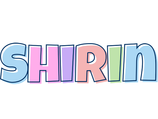 Shirin pastel logo