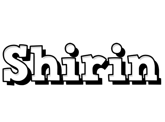 Shirin snowing logo