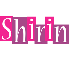 Shirin whine logo