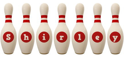 Shirley bowling-pin logo