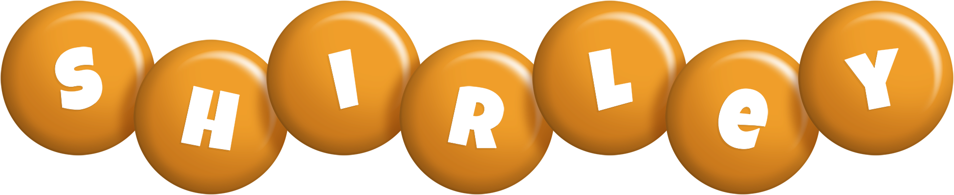 Shirley candy-orange logo