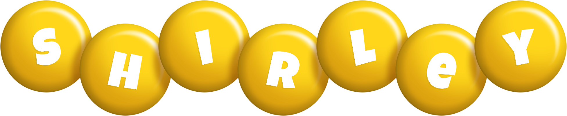 Shirley candy-yellow logo