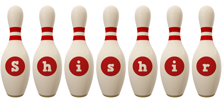 Shishir bowling-pin logo