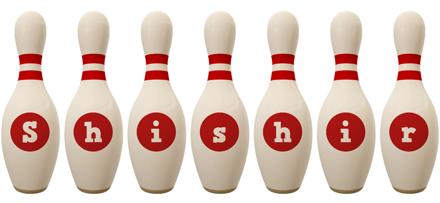 Shishir bowling-pin logo