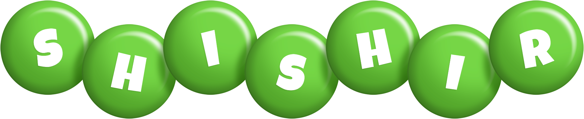 Shishir candy-green logo