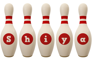 Shiya bowling-pin logo