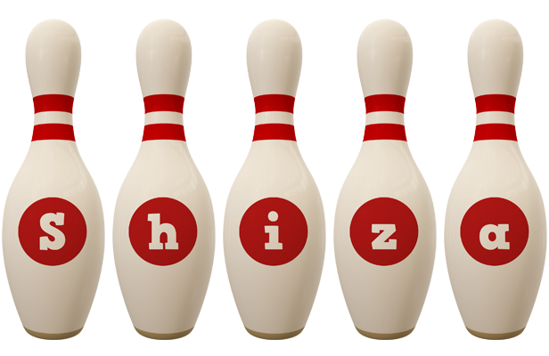 Shiza bowling-pin logo