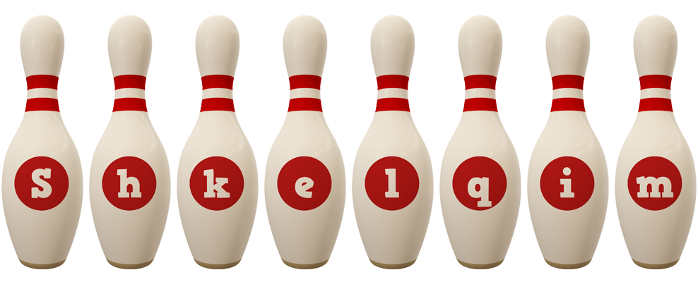 Shkelqim bowling-pin logo
