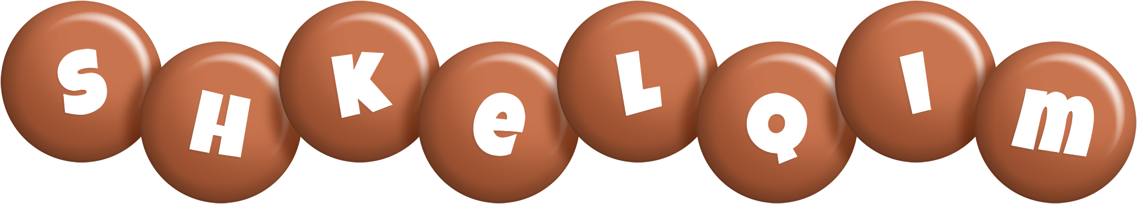 Shkelqim candy-brown logo