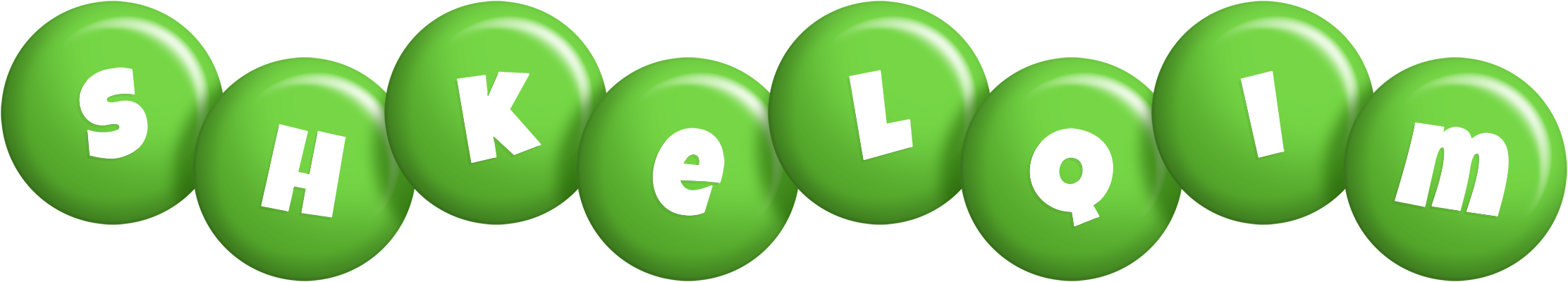 Shkelqim candy-green logo