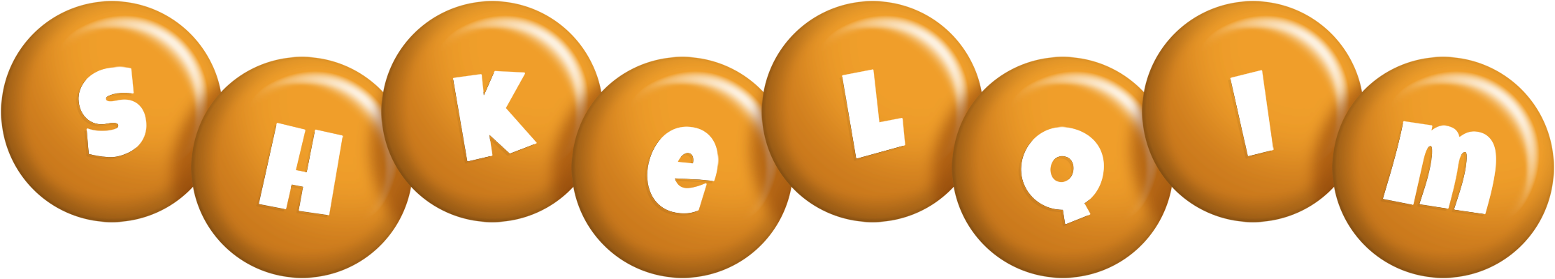 Shkelqim candy-orange logo