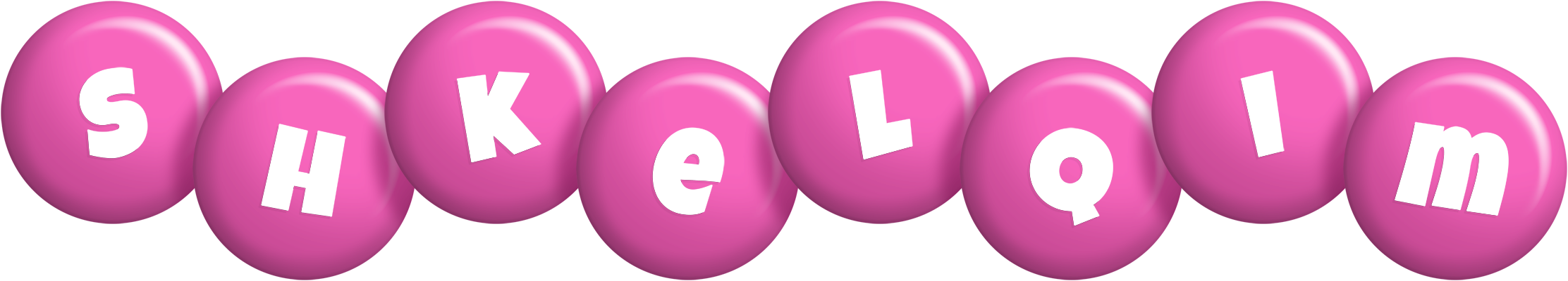 Shkelqim candy-pink logo